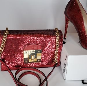 Shoes size 8.5 and bag